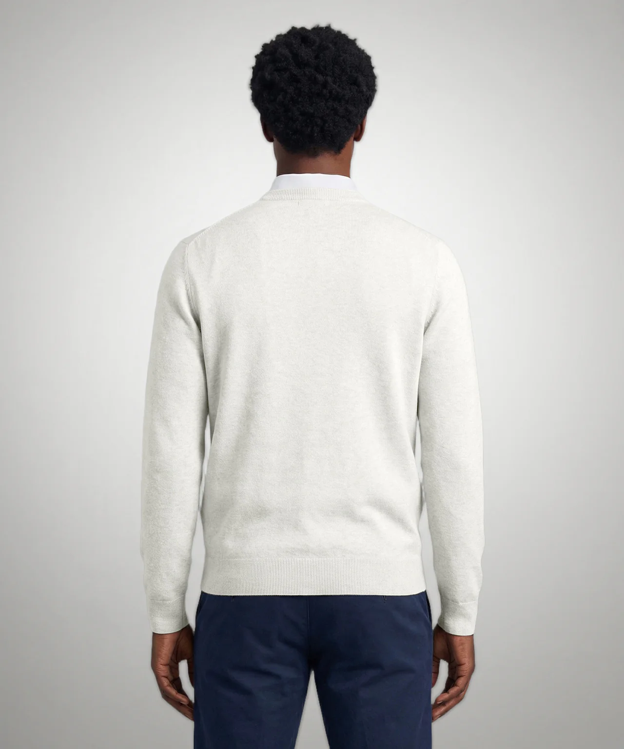 Sweater Cotton-Cashmere V-Neck | Kit - Image 3