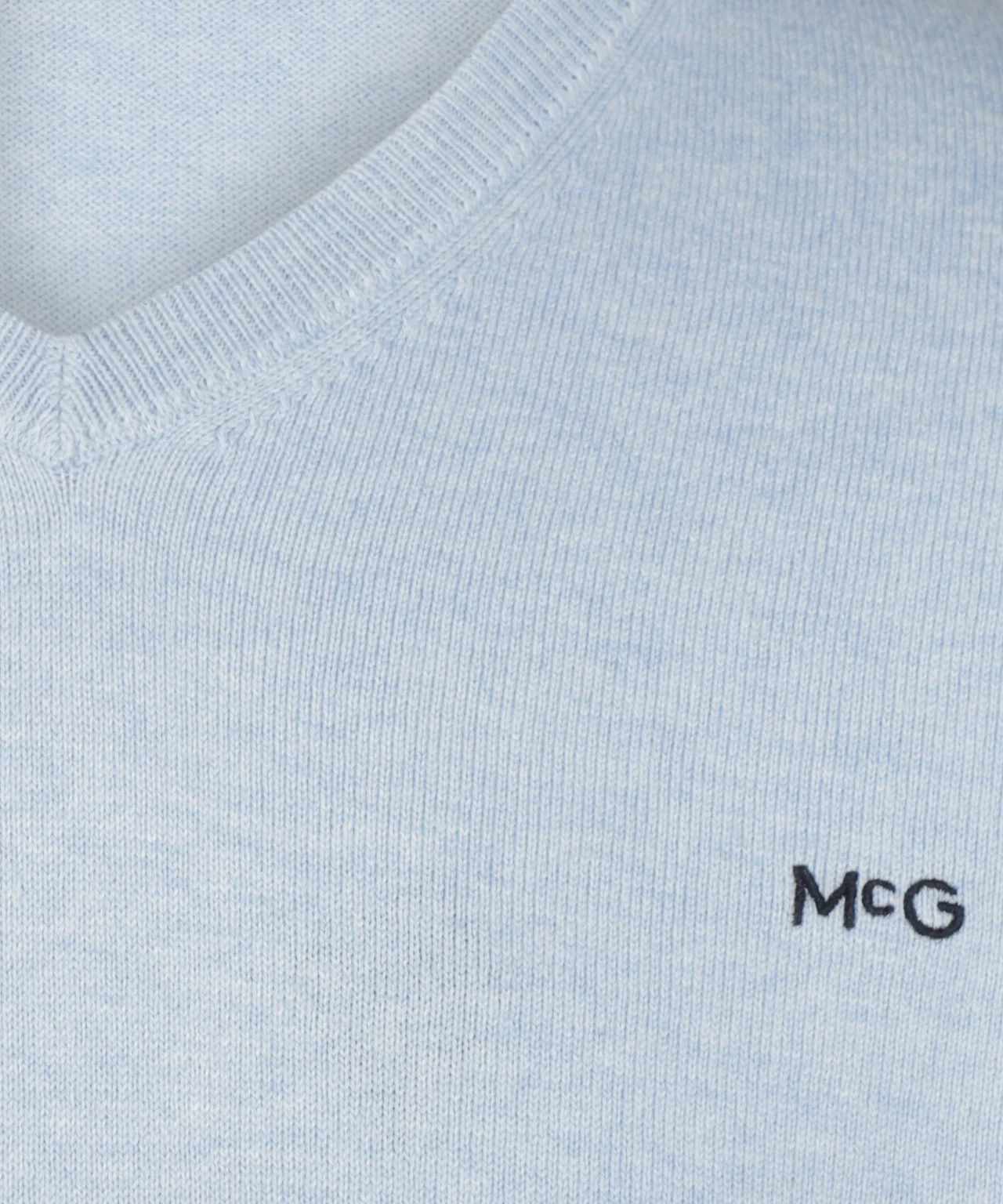 Sweater Cotton-Cashmere V-Neck | Light Blue - Image 6