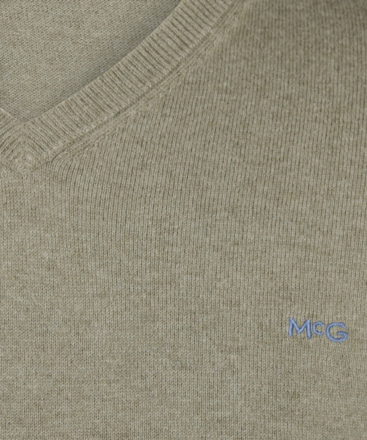 Sweater Cotton-Cashmere V-Neck | Light Olive - Image 6