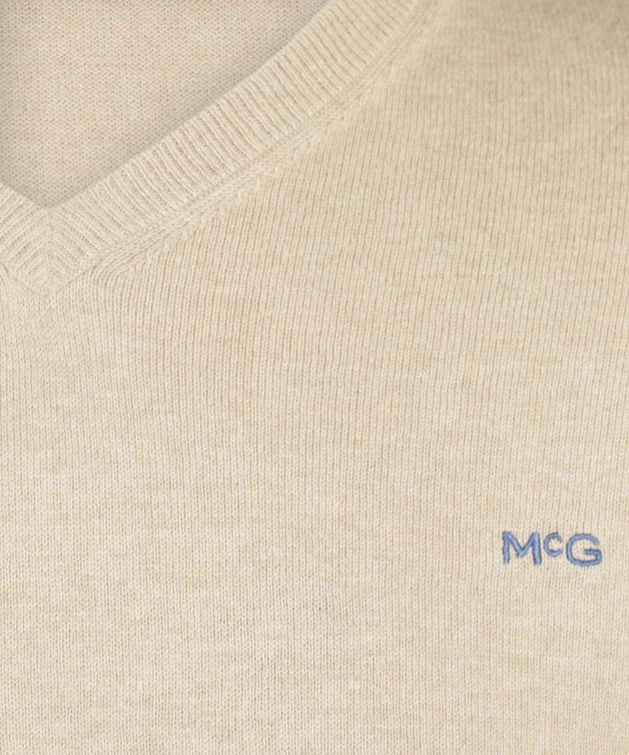 Sweater Cotton-Cashmere V-Neck | Sand - Image 6