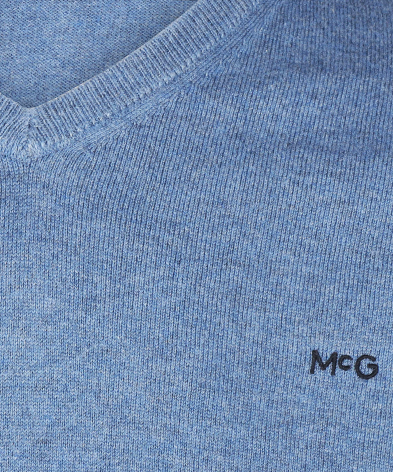 Sweater Cotton-Cashmere V-Neck | Vintage Blue - Image 6