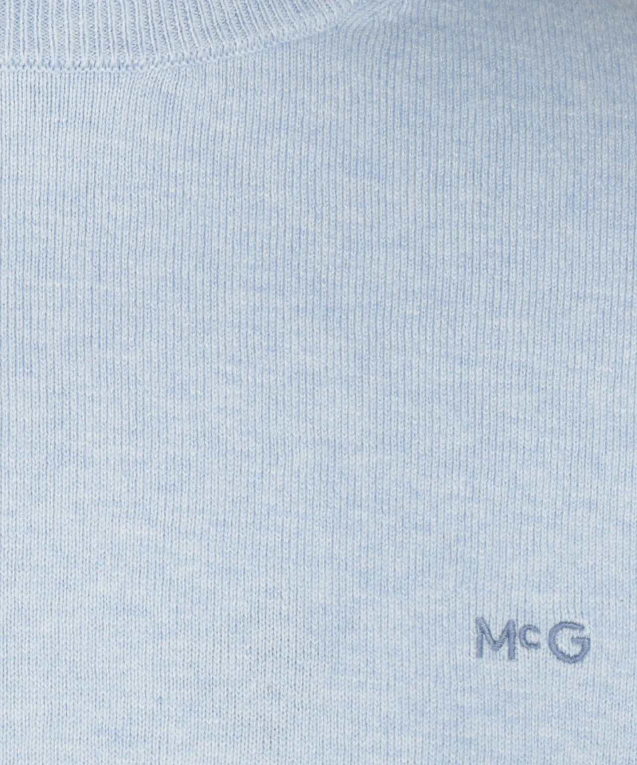 Sweater Cotton-Cashmere Round Neck | Light Blue - Image 6