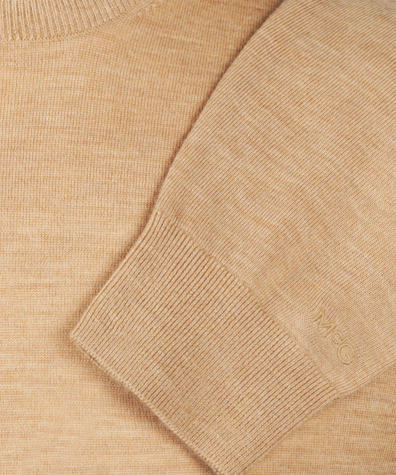 Luxury Merino Wool Crew Neck Sweater | Camel - Image 6