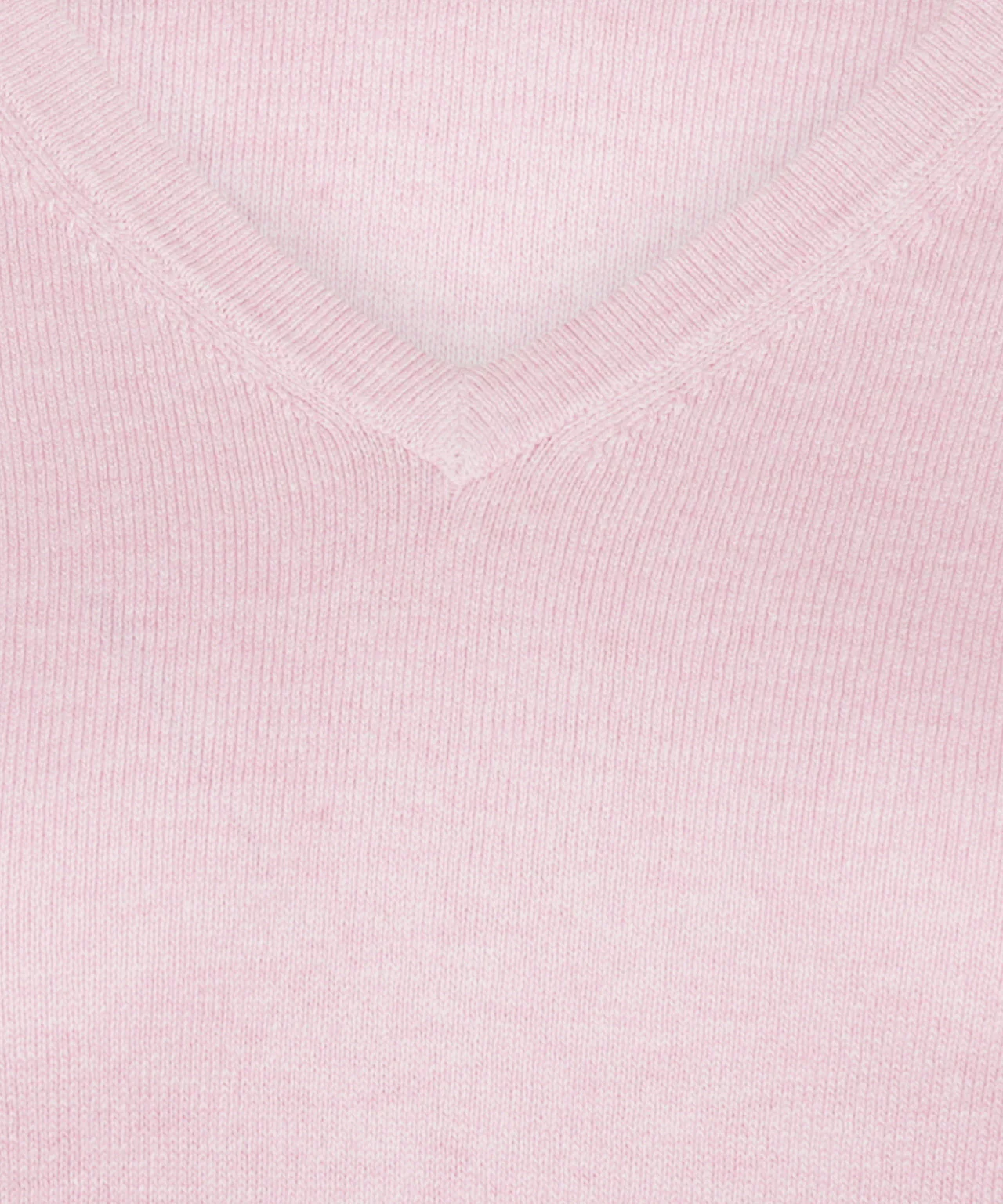 Sweater Cotton-Cashmere V-Neck | Light Pink - Image 6
