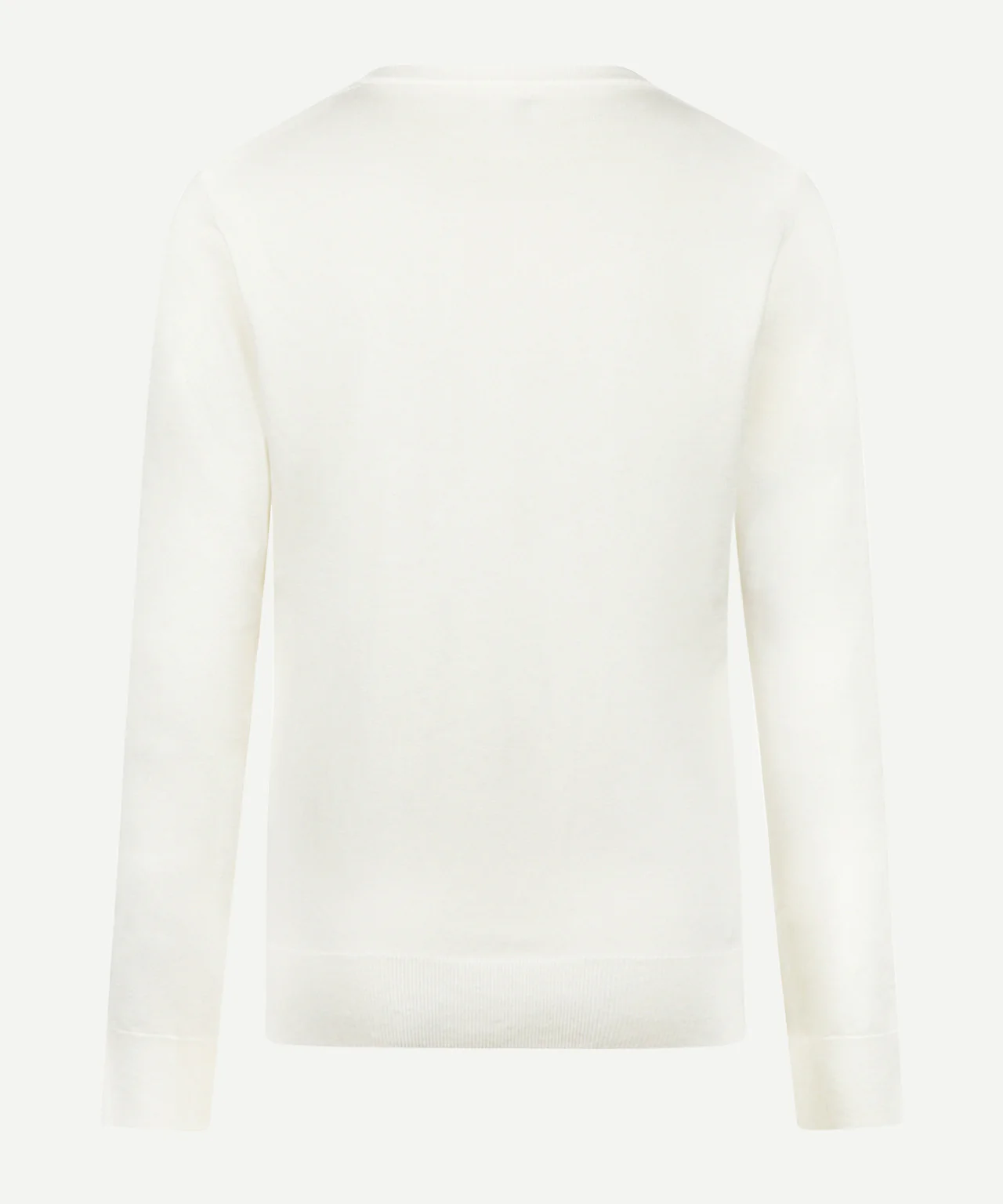 Sweater Cotton-Cashmere V-Neck | Off White - Image 4